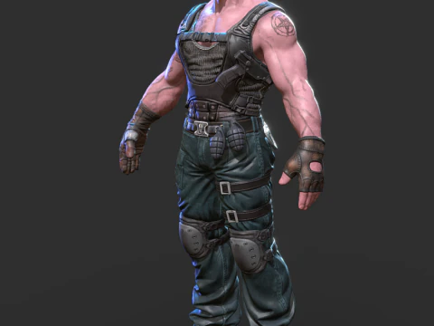 Bane el caballero oscuro Modelo de impresión 3D