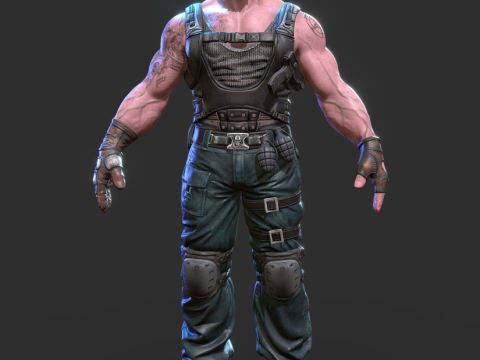 Bane The dark knight Modello di stampa 3D