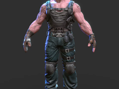 Bane The dark knight 3D Print Model