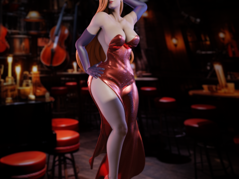 Jessica Rabbit 3D Принт Модель