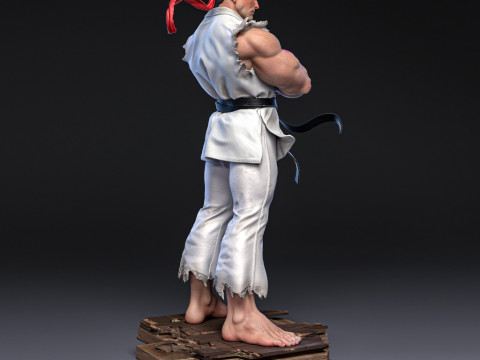 Ryu Street Fighter Assembly 3D Print Model