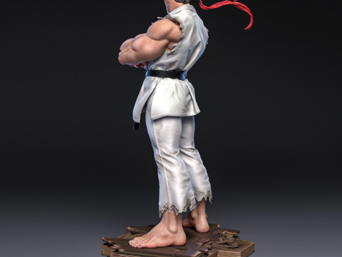 Ryu Street Fighter Assembly 3D Print Model