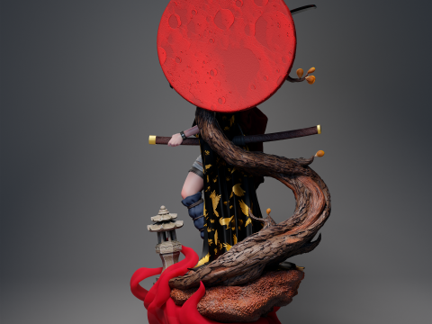 Samurai oni Assembly Modelo de Impressão 3D