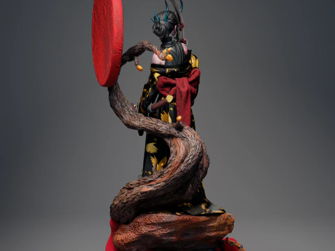 Samurai oni Assembly 3D Print Model
