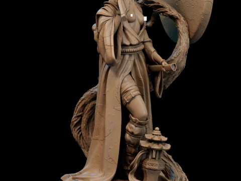 Samurai oni Assembly 3D Print Model
