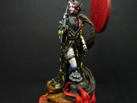 Samurai oni Assembly 3D Print Model