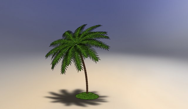 palm tree 3D Модель .c4d .max .obj .3ds .fbx .stl .blend 