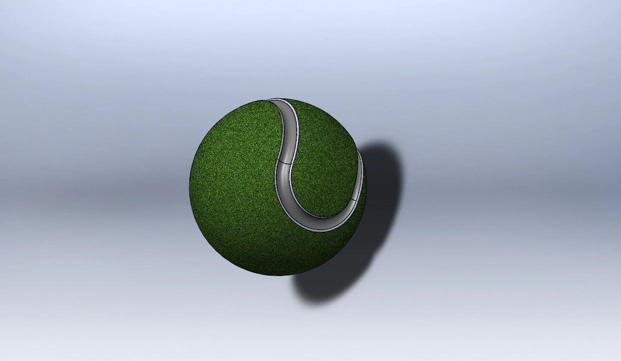 Tennis ball 3D Model .c4d .max .obj .3ds .fbx .stl .blend 
