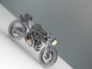 ducati bobber detailled Modello 3D