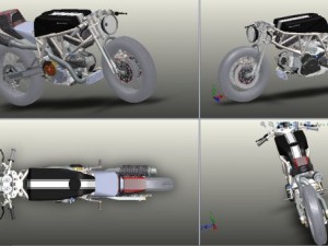 ducati bobber detailled Modello 3D