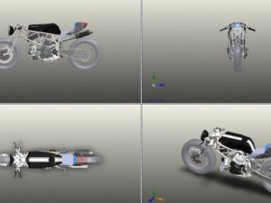 ducati bobber detailled Modello 3D