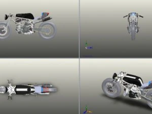ducati bobber detailled 3D Model
