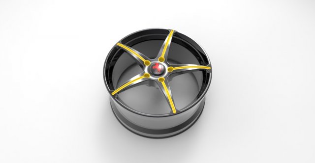 ferrari sport car rim 3D Model .c4d .max .obj .3ds .fbx .stl .blend 