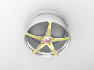 ferrari sport car rim 3D Model