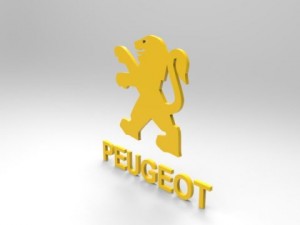 peugeot logo 3d 3Dモデル