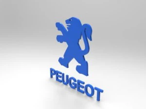 logotipo peugeot 3d Modelo 3D
