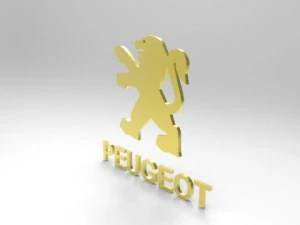 logotipo peugeot 3d Modelo 3D