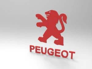 logotipo peugeot 3d Modelo 3D