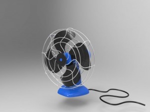 desktop fan 3D 模型