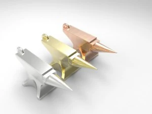 Anvil pendant 3D Print Model