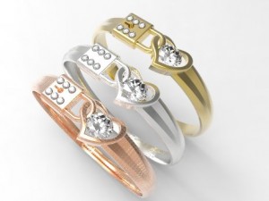 heart lock ring 3D Print Model