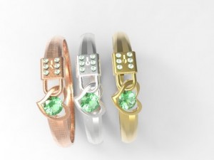 heart lock ring 3D Принт Модель