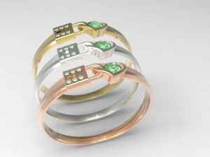 замкове кільце серце 3D Принт Модель