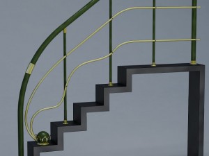 railing Model 3D