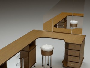 ergonomic desk 3D Model