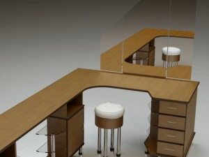 ergonomic desk 3D Model