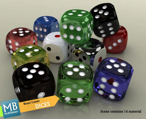 mbdices 3D Model .c4d .max .obj .3ds .fbx .stl .blend 