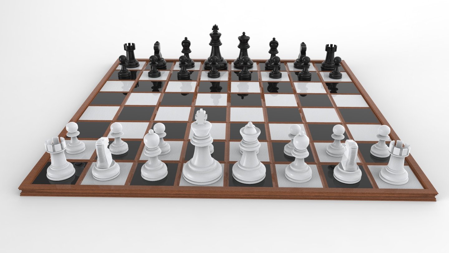 Шахматы 3d модель