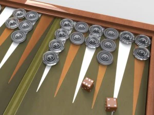 glass and wood 5 game set 3D Model