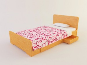 bed 2 Modello 3D