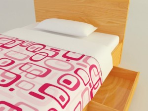 bed 2 Modello 3D