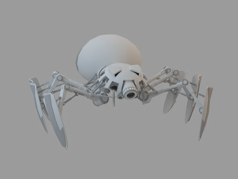 spider 3D Model .c4d .max .obj .3ds .fbx .stl .blend 