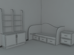 children furniture Modello 3D