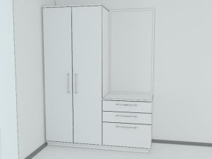 upboard in the corridor 3D 모델