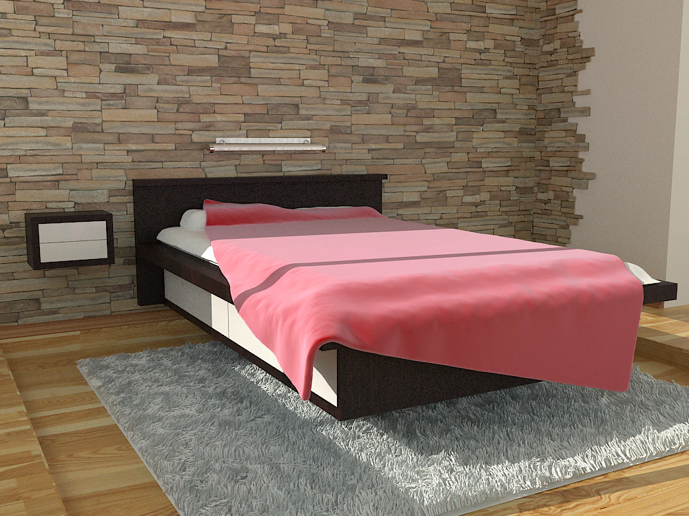 bed 3D Model .c4d .max .obj .3ds .fbx .stl .blend 