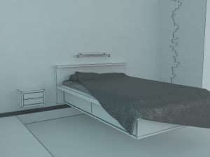 bed 3D Model