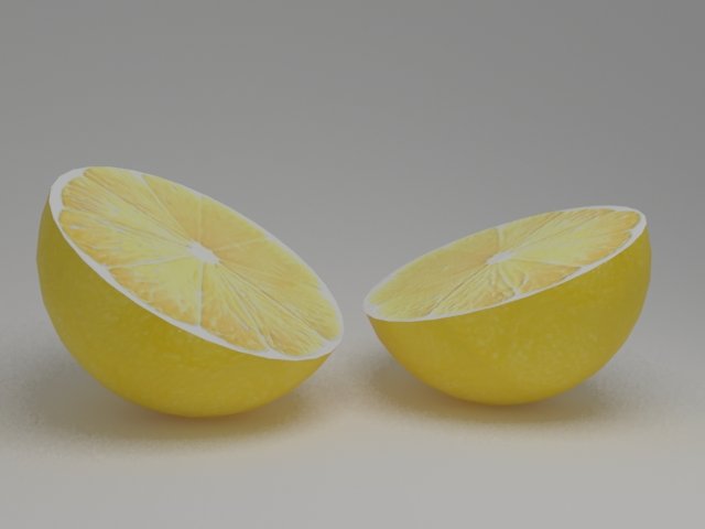 lemon 3D Model .c4d .max .obj .3ds .fbx .stl .blend 