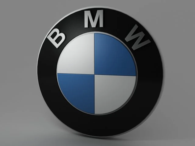 bmw logo 3D Model .c4d .max .obj .3ds .fbx .stl .blend 