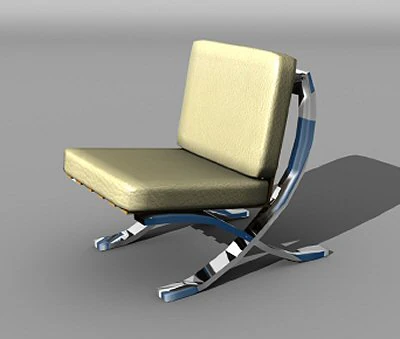 armchair 3D Model .c4d .max .obj .3ds .fbx .stl .blend 