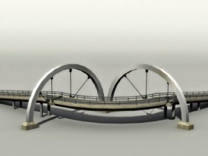 highway bridge Model 3D