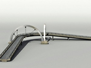 highway bridge 3D Модель
