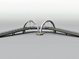 highway bridge 3D Модель