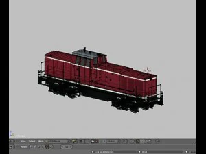 german diesel locomotive v90 3D Model