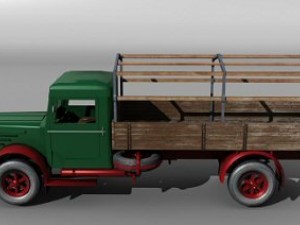 german vintage truck Model 3D