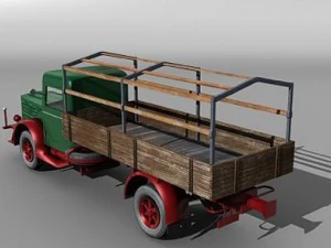 german vintage truck 3D Model