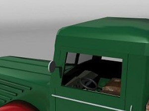 german vintage truck Modello 3D